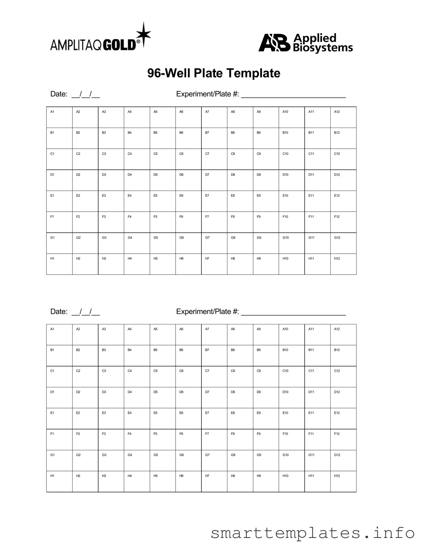 Fill in a Valid 96 Well Form