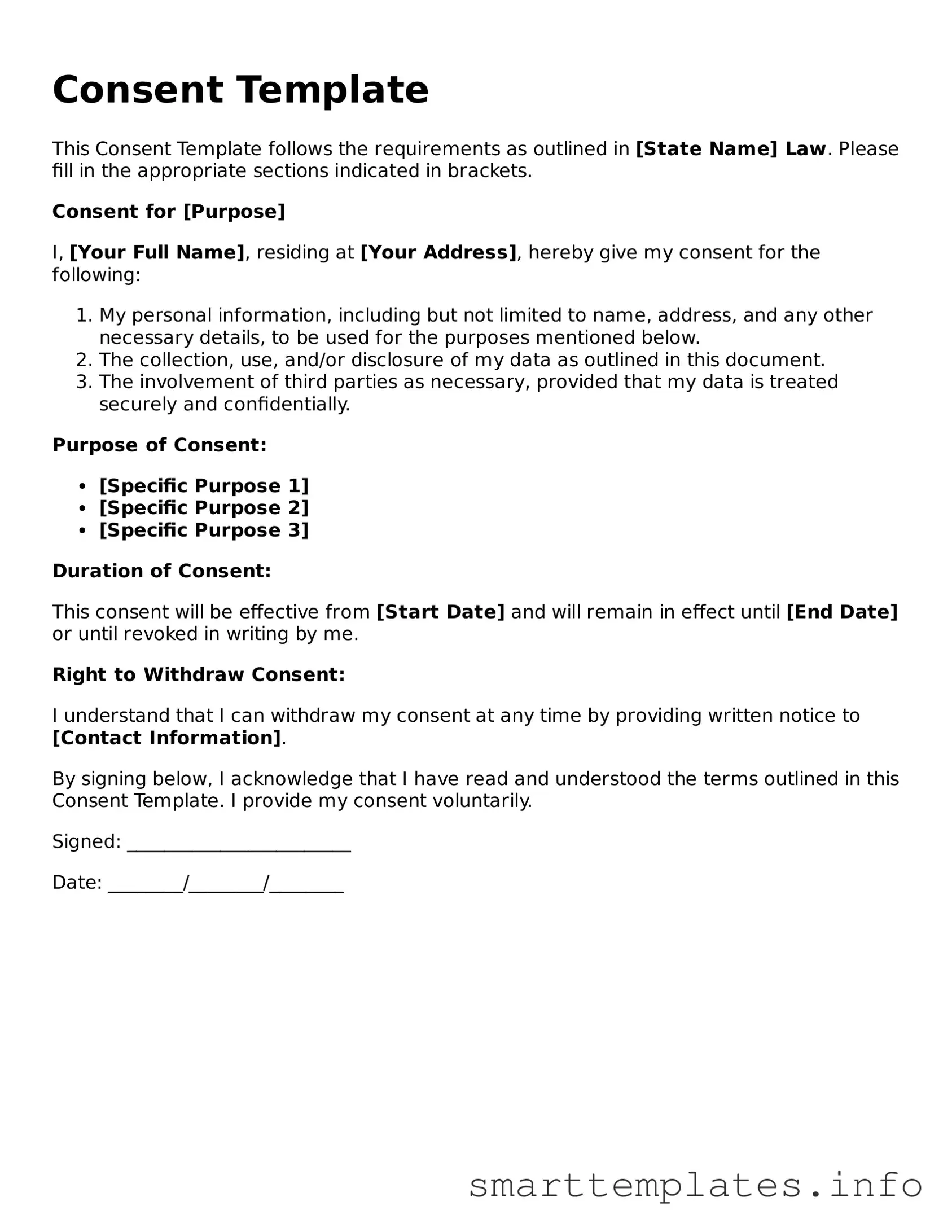 Attorney-Approved Consent Template