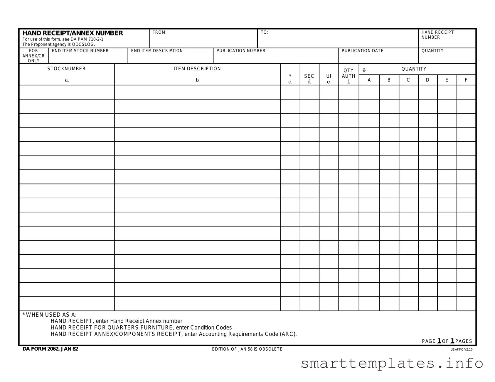 Fill in a Valid Da Form