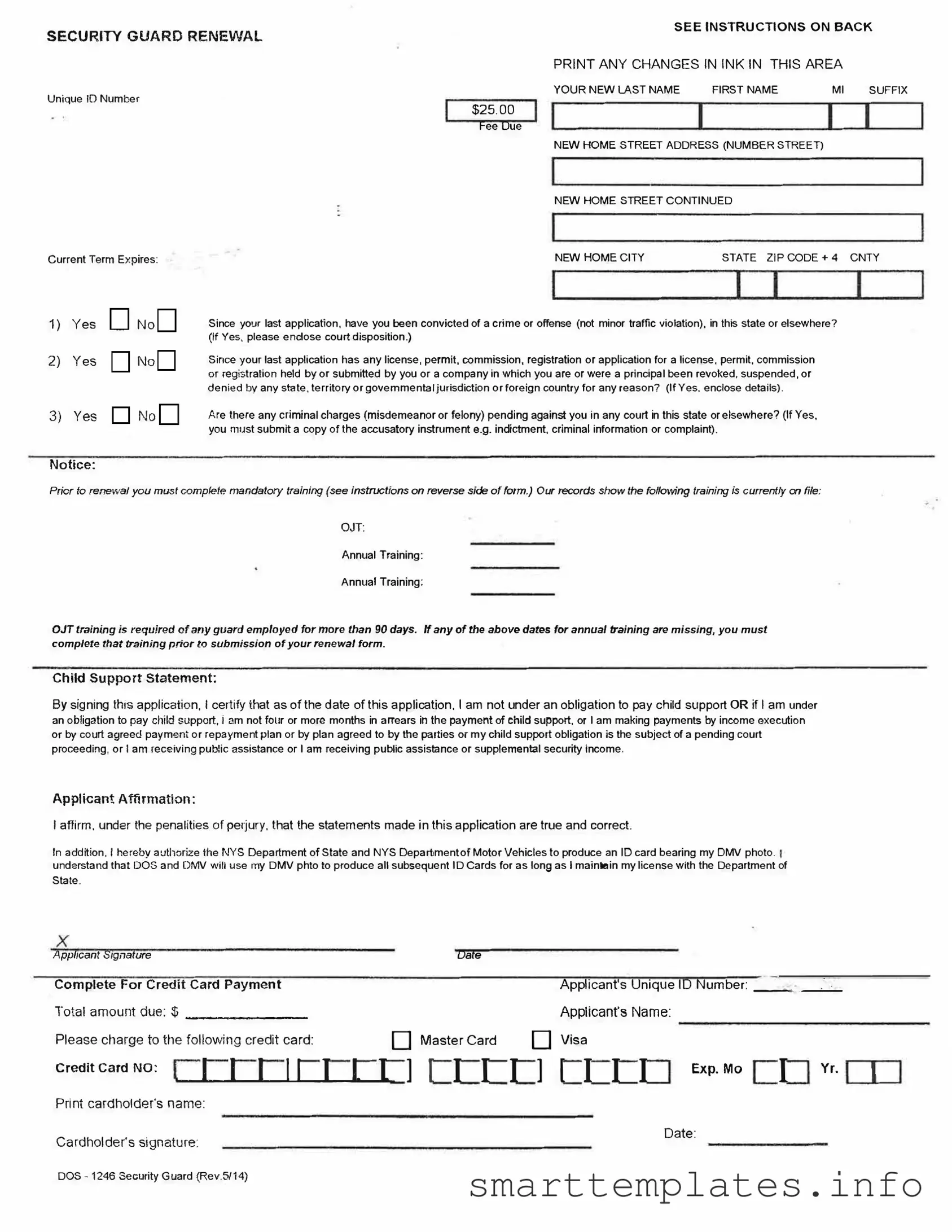 Fill in a Valid Dos 1246 Form