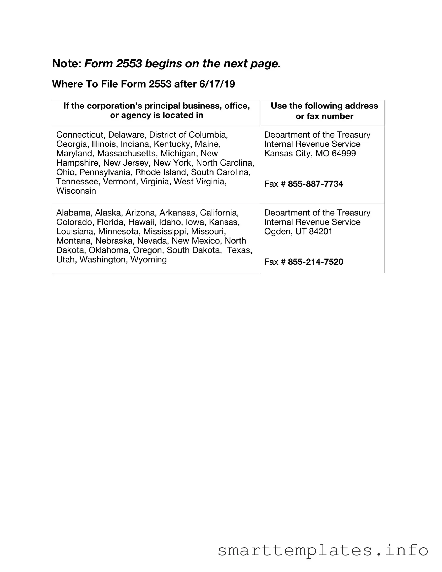 Fill in a Valid IRS 2553 Form