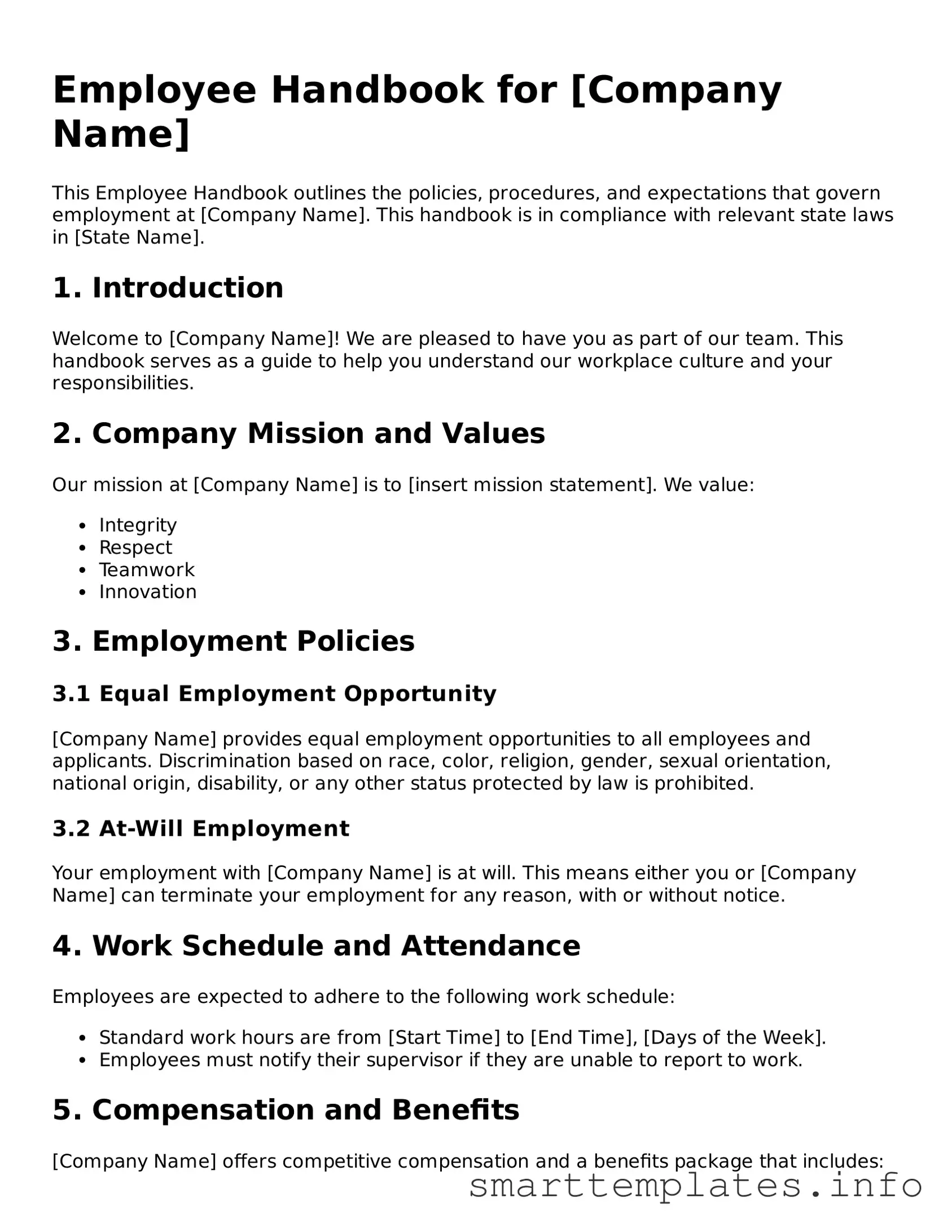 Attorney-Approved Employee Handbook Template