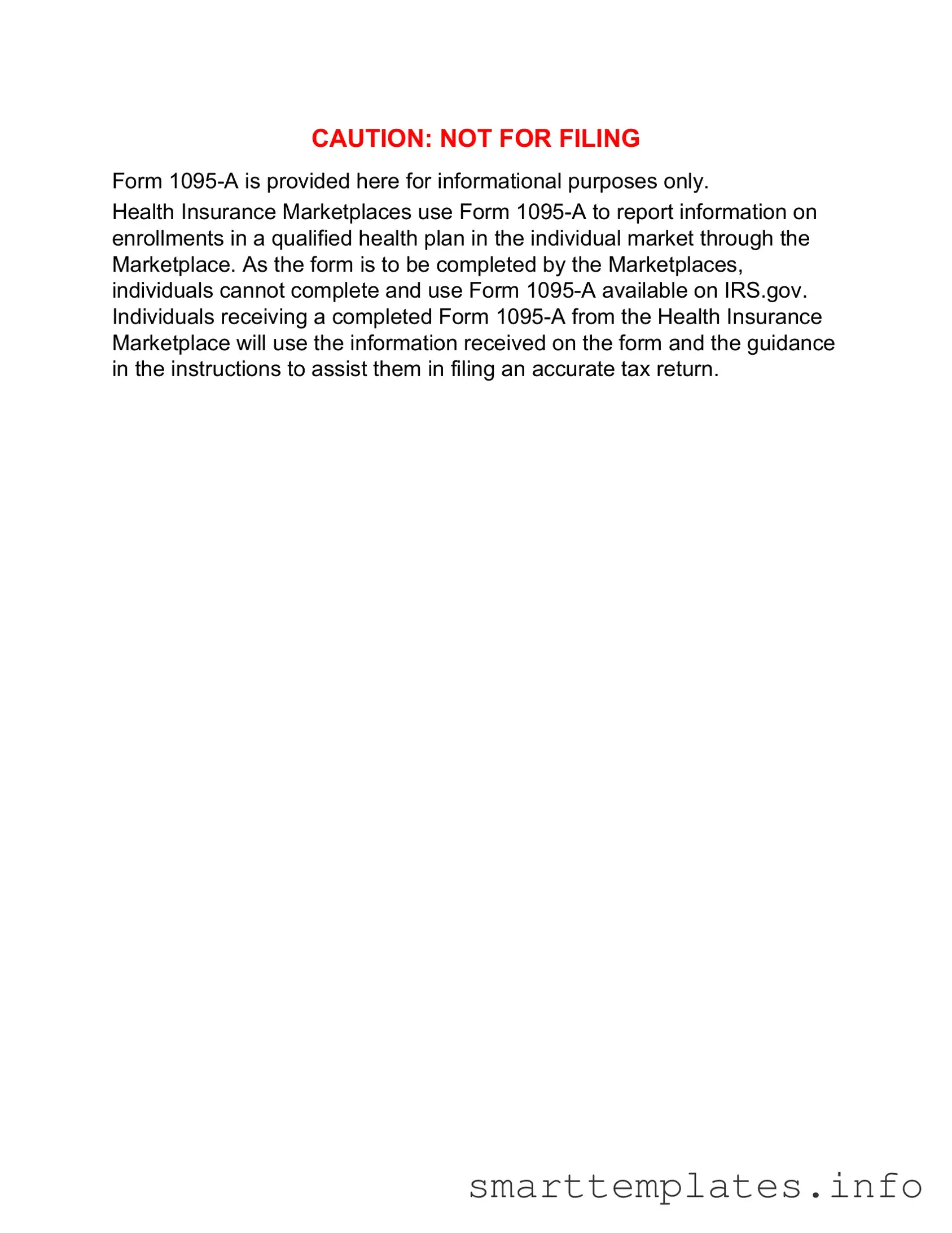 Fill in a Valid IRS 1095-A Form