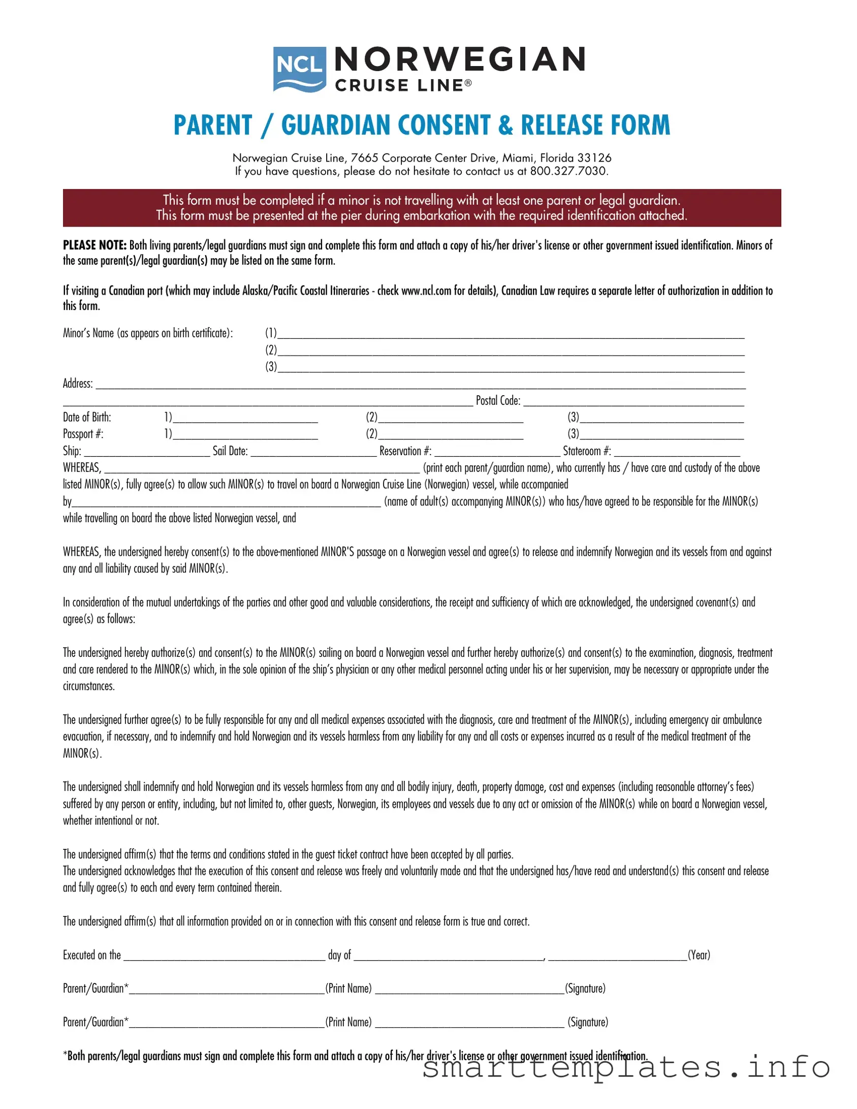 Fill in a Valid NCL Parental Consent Form