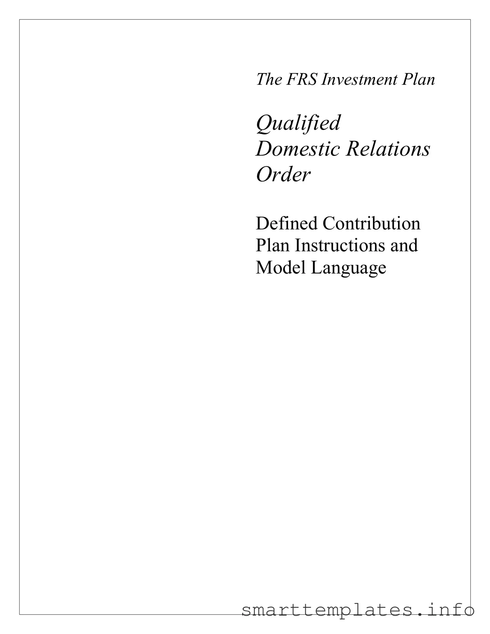 Fill in a Valid Qdro Form