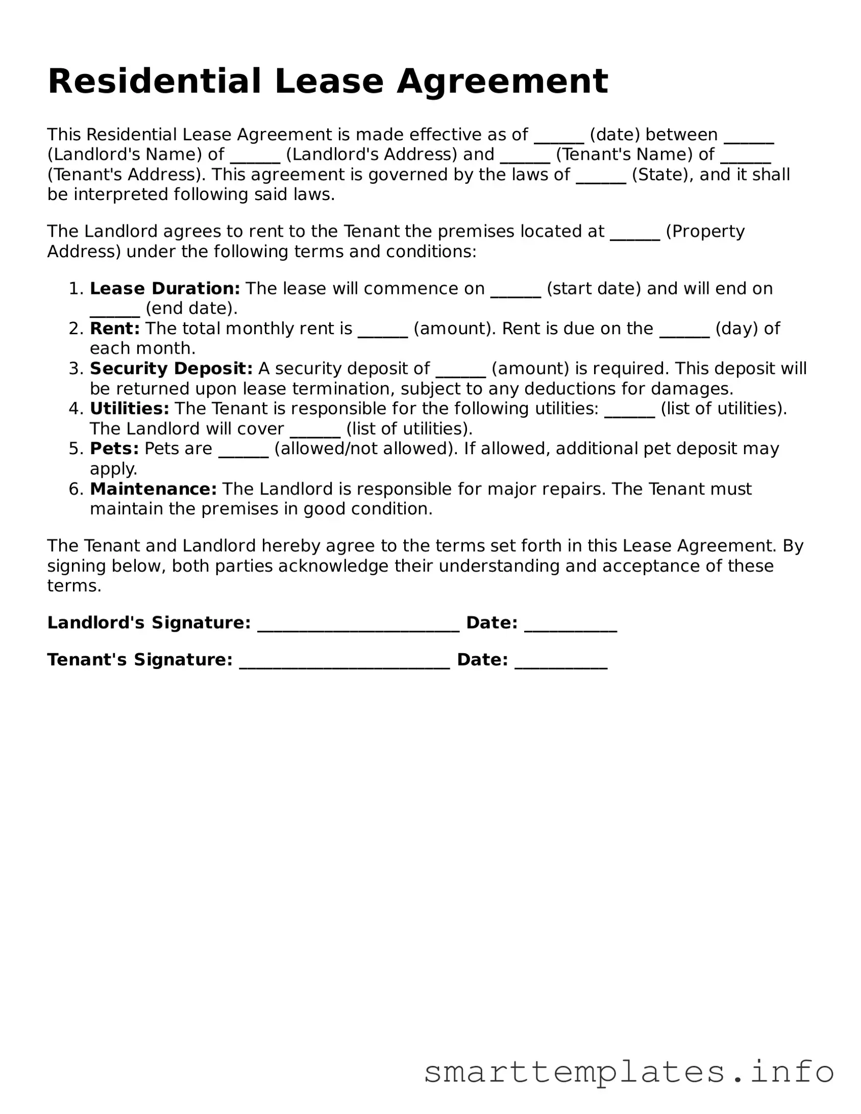 Attorney-Approved Lease Agreement Template