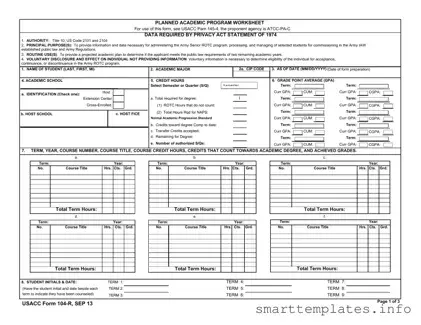 Fill in a Valid 104 R Form