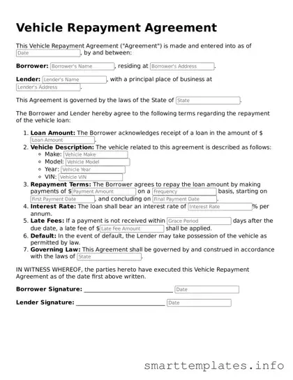 Attorney-Approved Vehicle Repayment Agreement Template