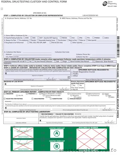 Fill in a Valid Drug Screen Form