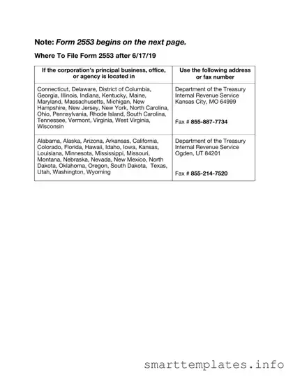 Fill in a Valid IRS 2553 Form