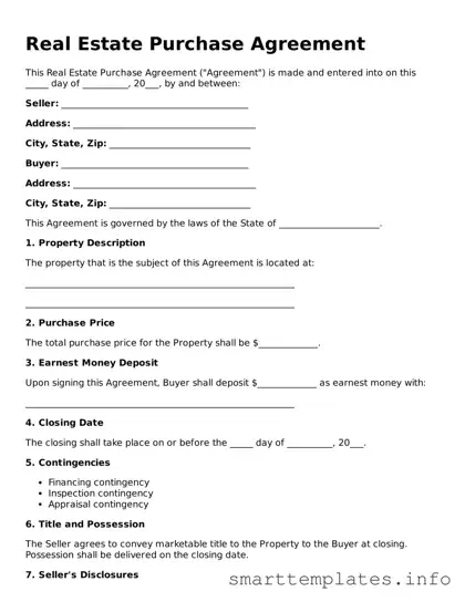 Attorney-Approved Real Estate Purchase Agreement Template