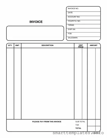 Fill in a Valid Free And Invoice Pdf Form