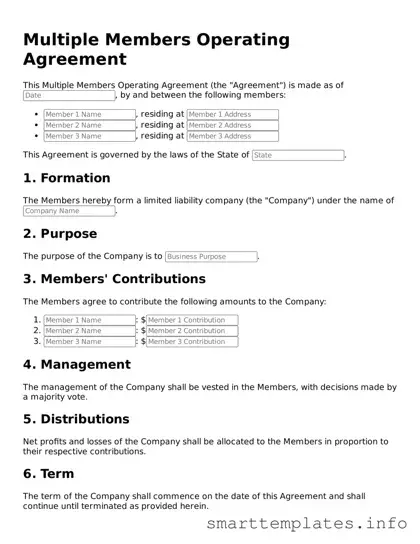 Attorney-Approved Multiple Members Operating Agreement Template