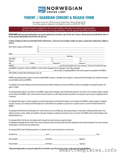 Fill in a Valid NCL Parental Consent Form