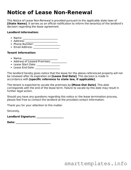 Attorney-Approved Notice of Lease Non-Renewal Template