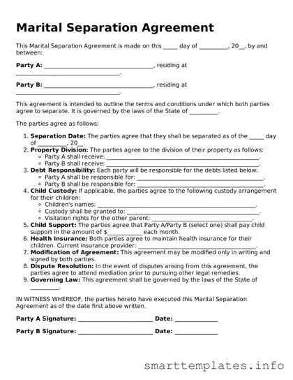Attorney-Approved Marital Separation Agreement Template