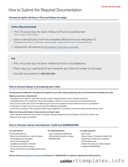 Fill in a Valid Asurion F-017-08 MEN Form