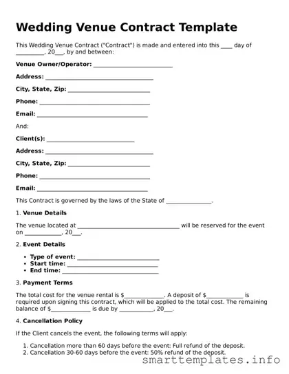 Attorney-Approved Wedding Venue Contract Template