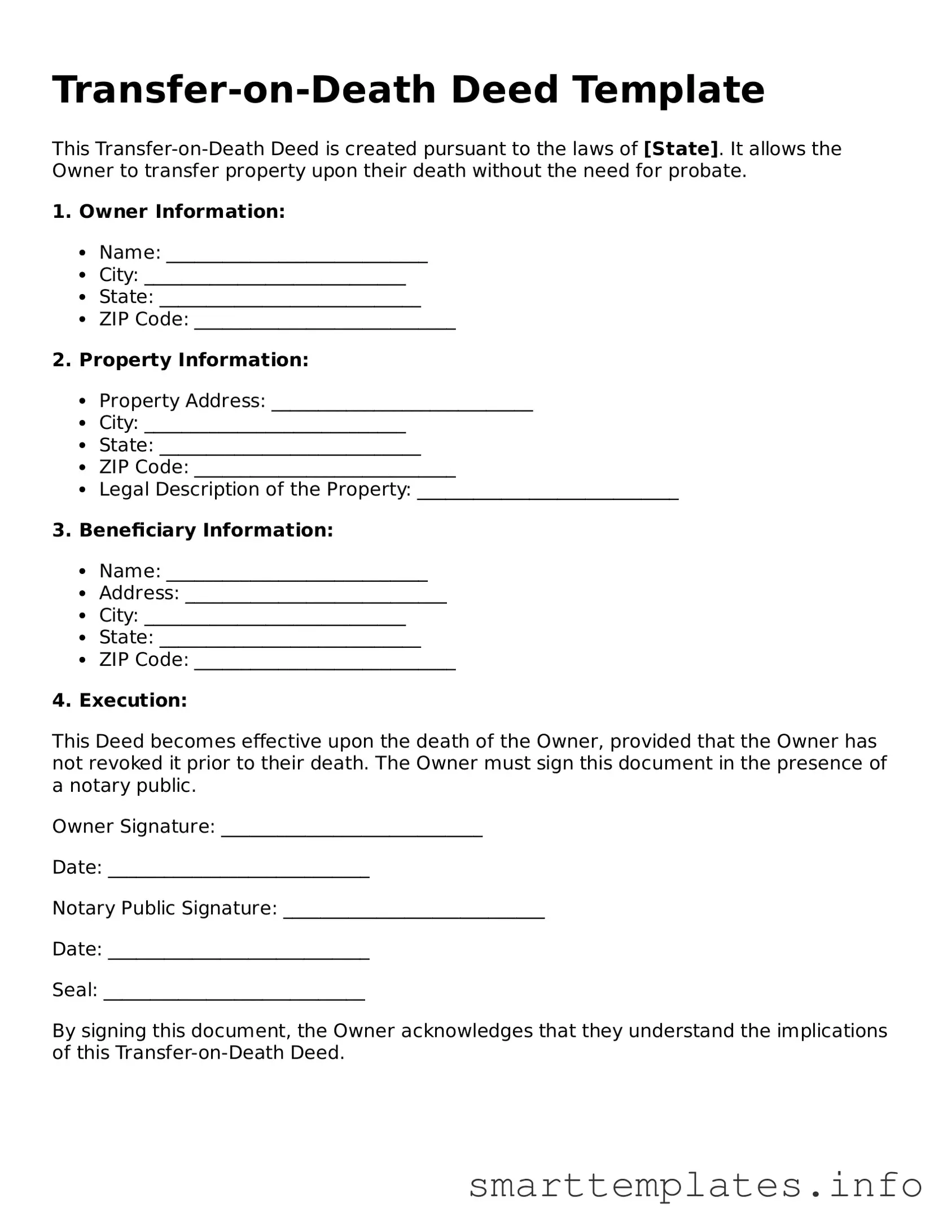 Attorney-Approved Transfer-on-Death Deed Template
